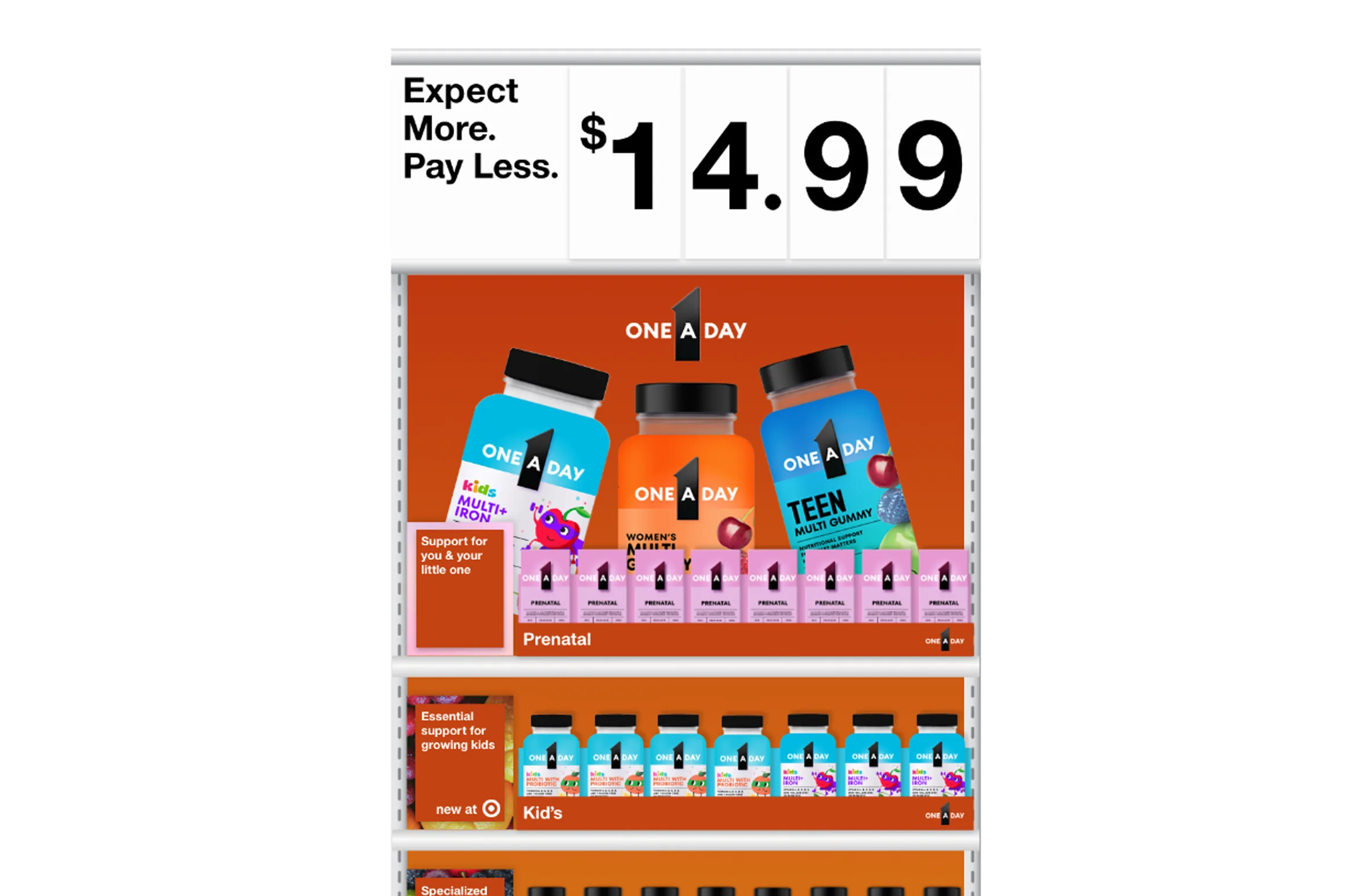 One A Day Target Endcaps — One A Day